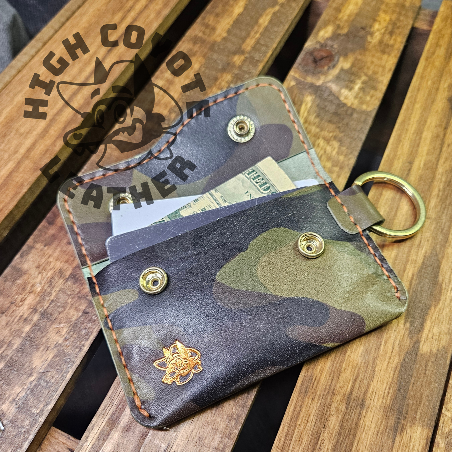 Camo Olive Keychain Wallet