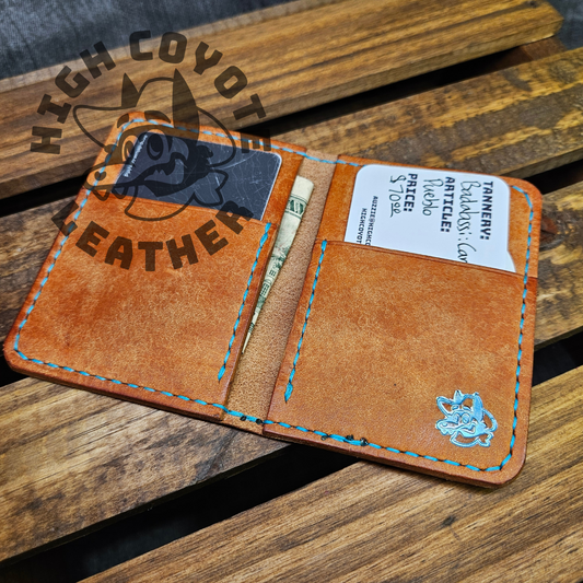 Pueblo Olmo w/ Turquoise Thread Mini Bifold