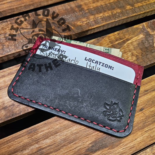Pueblo Black & Bordeaux Mini Wallet