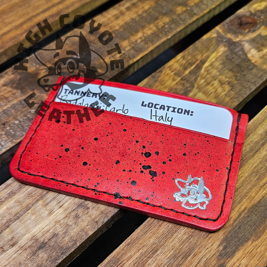 Pueblo Red w/ Black Splatter Mini Wallet