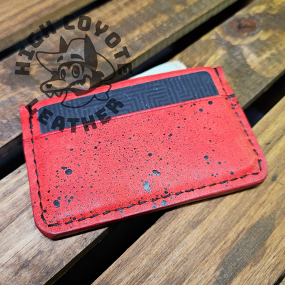 Pueblo Red w/ Black Splatter Mini Wallet