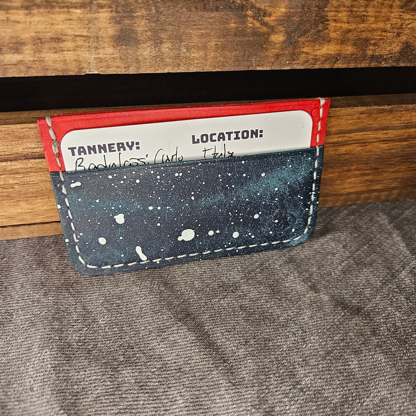 Red, White, & Splatter Mini Wallet