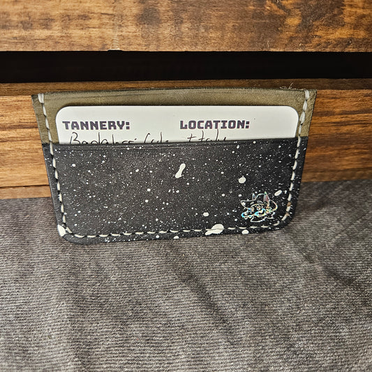 Grey Scale Splatter Mini Wallet