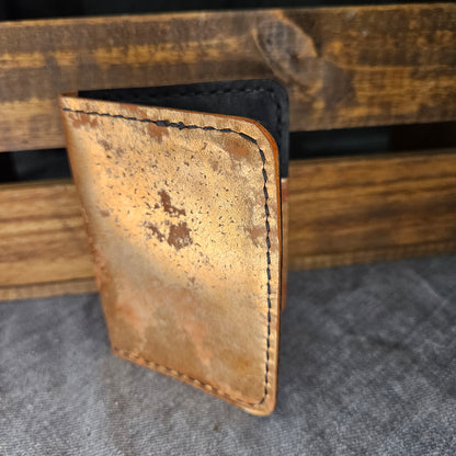Rusty Metallic Rose Gold Mini Bifold