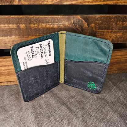 Emerald, Teal & Navy Blue Mini Bifold