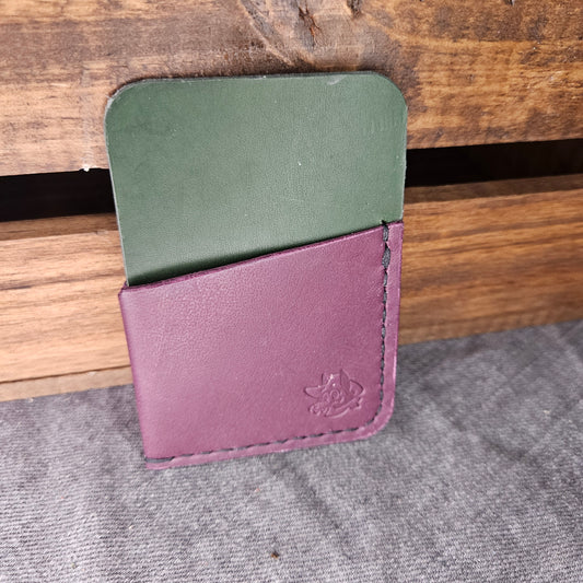 Purple & Green Wrap Wallet