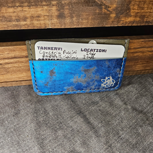 Rusty Metallic Sapphire Mini Wallet