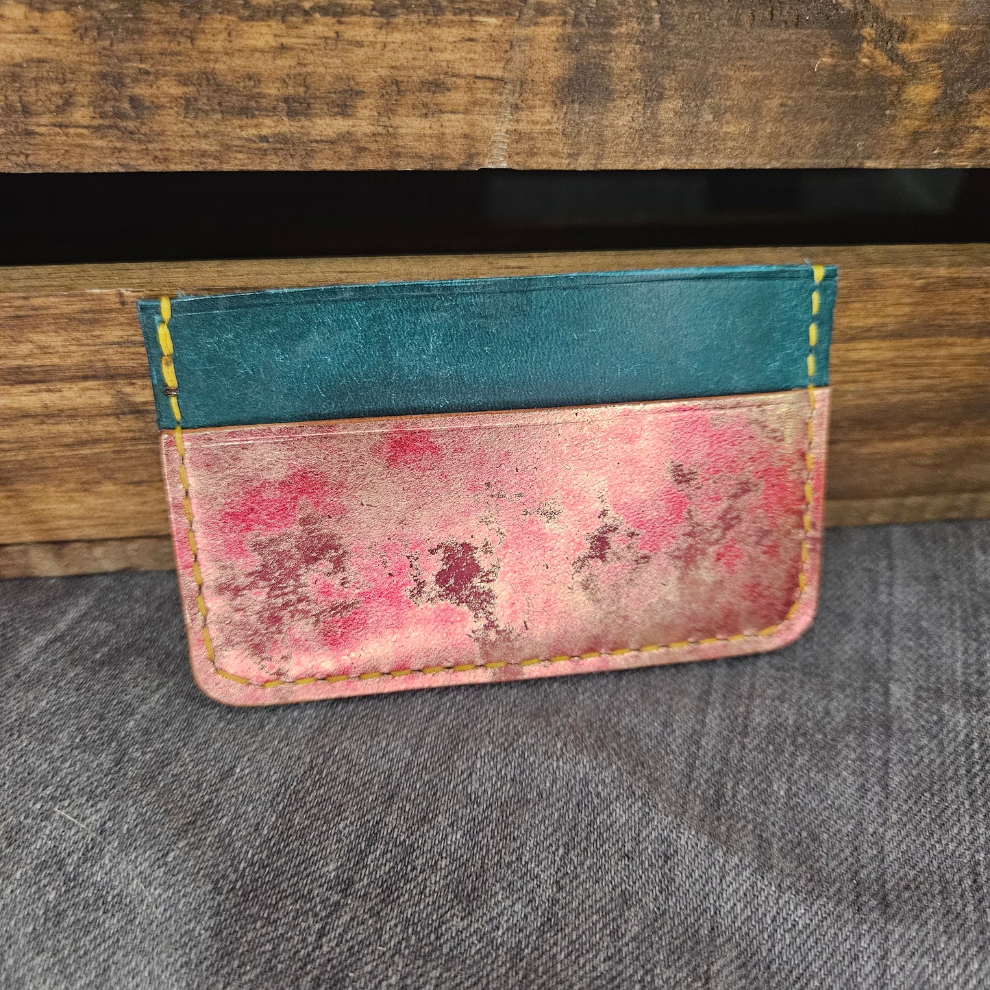 Rusty Metallic Magnolia Mini Wallet
