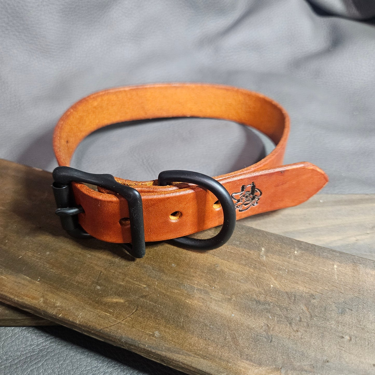 Orange w/ Matte Black Pup Collar