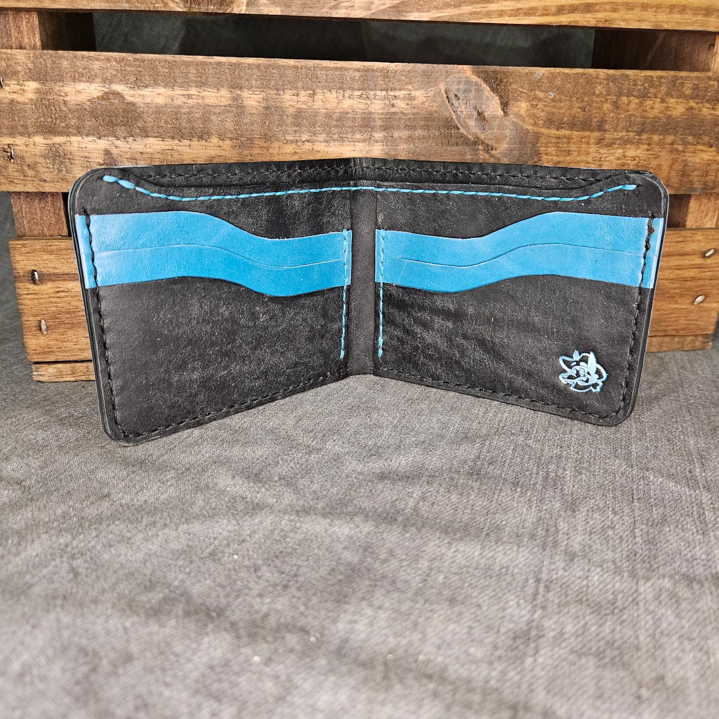 Teal & Black Deluxe Bifold