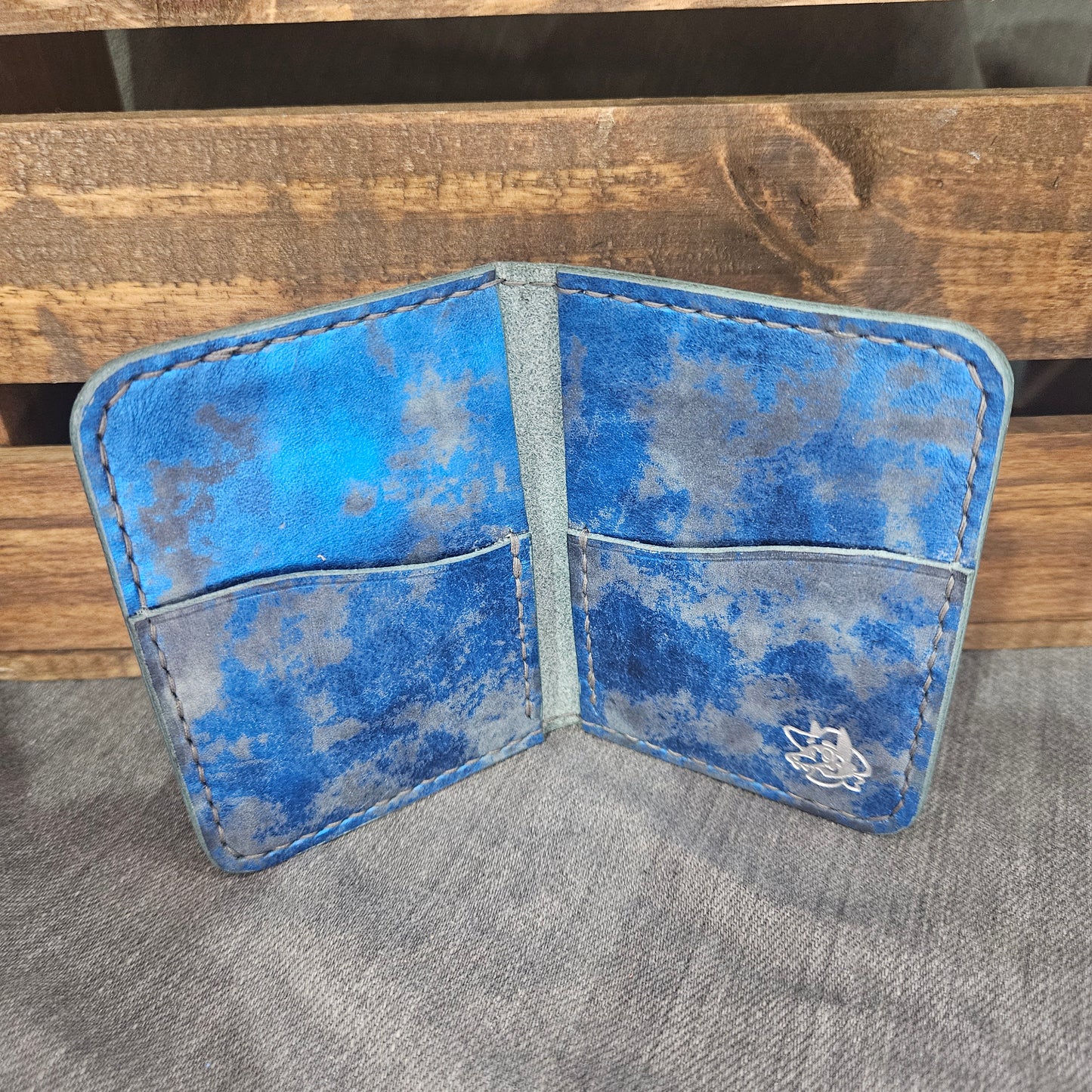 Rusty Metallic Sapphire Mini Bifold