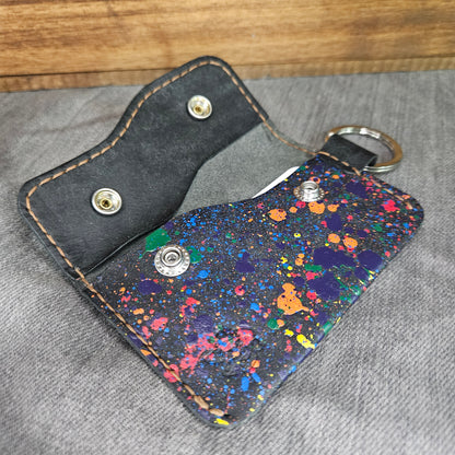Rainbow Splosion Keychain Wallet