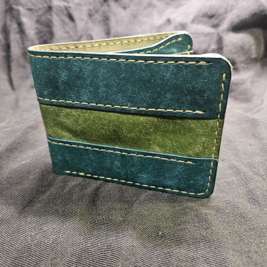 Sapphire & Olive Stripe Deluxe Bifold