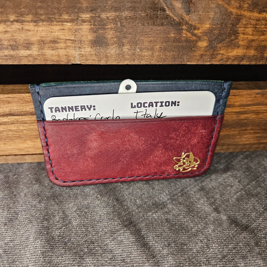 Bordeaux & Sapphire Mini Wallet