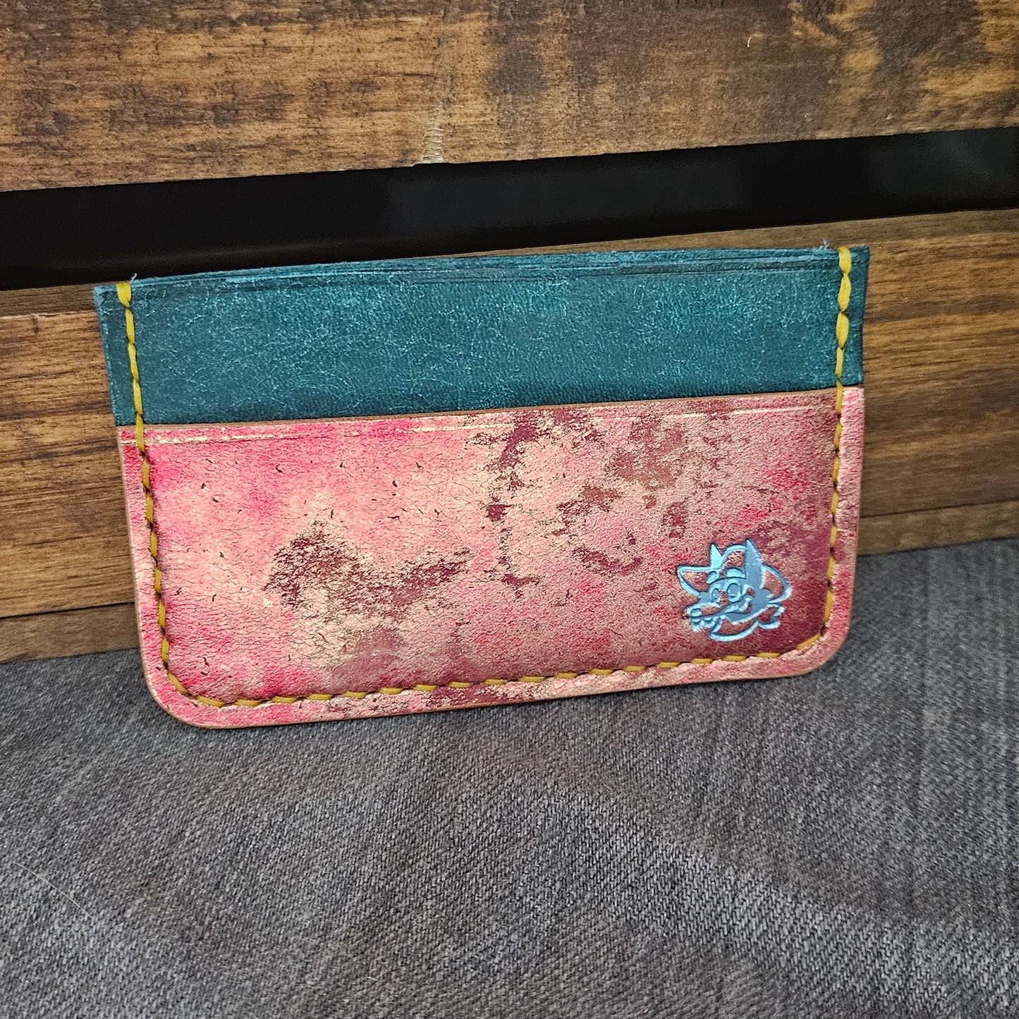 Rusty Metallic Magnolia Mini Wallet