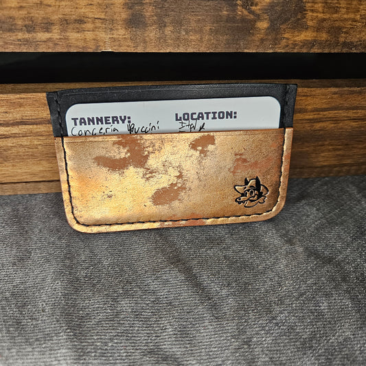 Rusty Metallic Rose Gold Mini Wallet