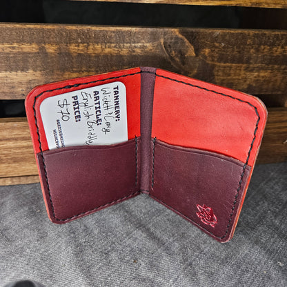 Burgundy & Chili Pepper Mini Bifold