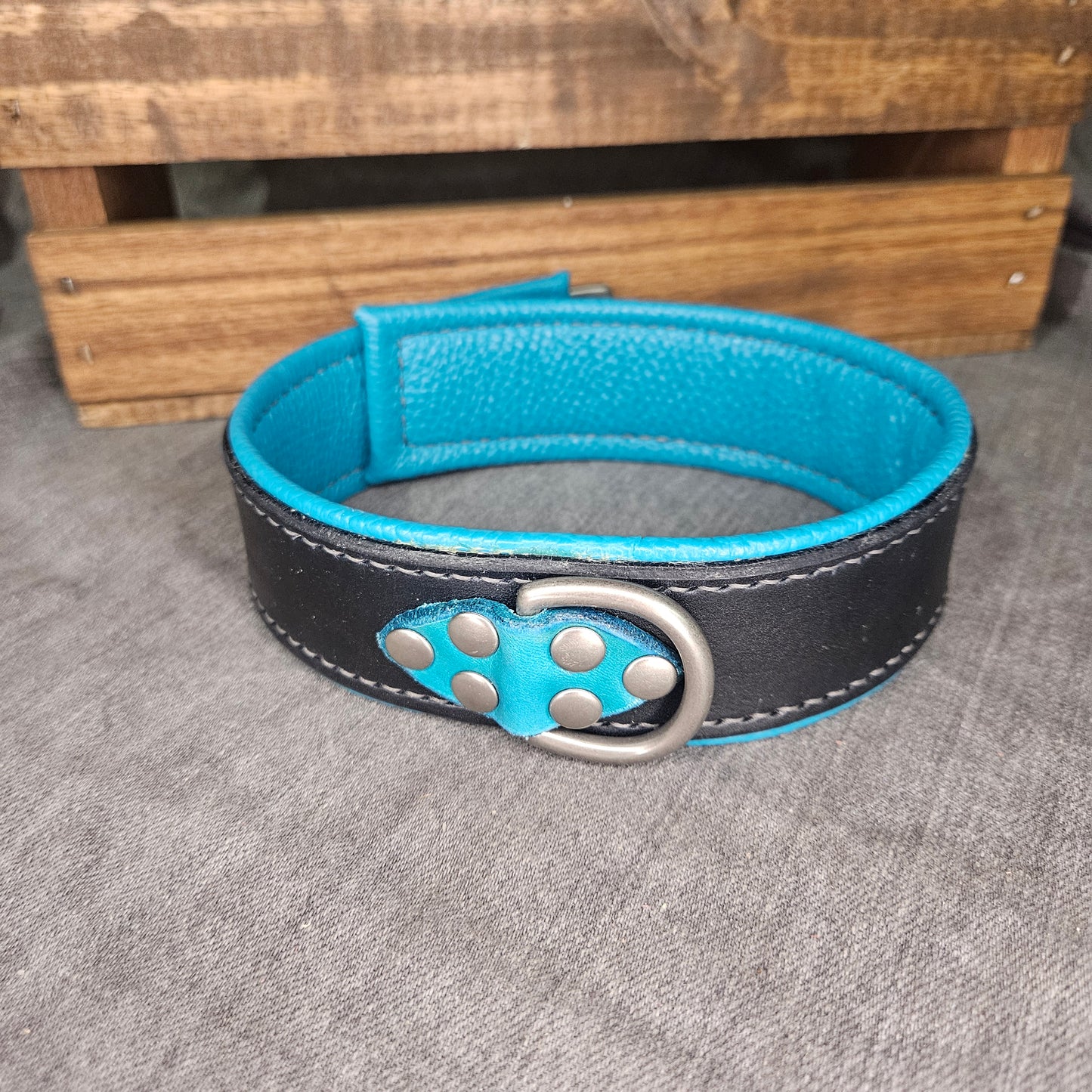 Black n Teal Collar