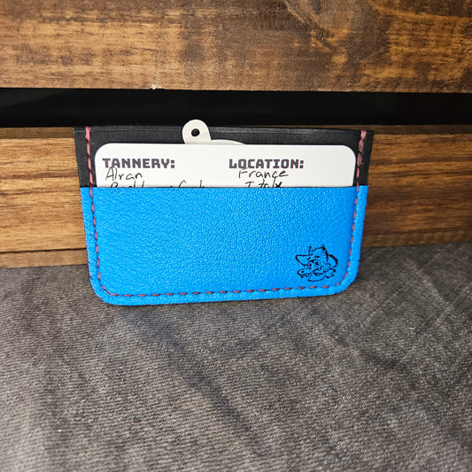 Neon Blue Mini Wallet