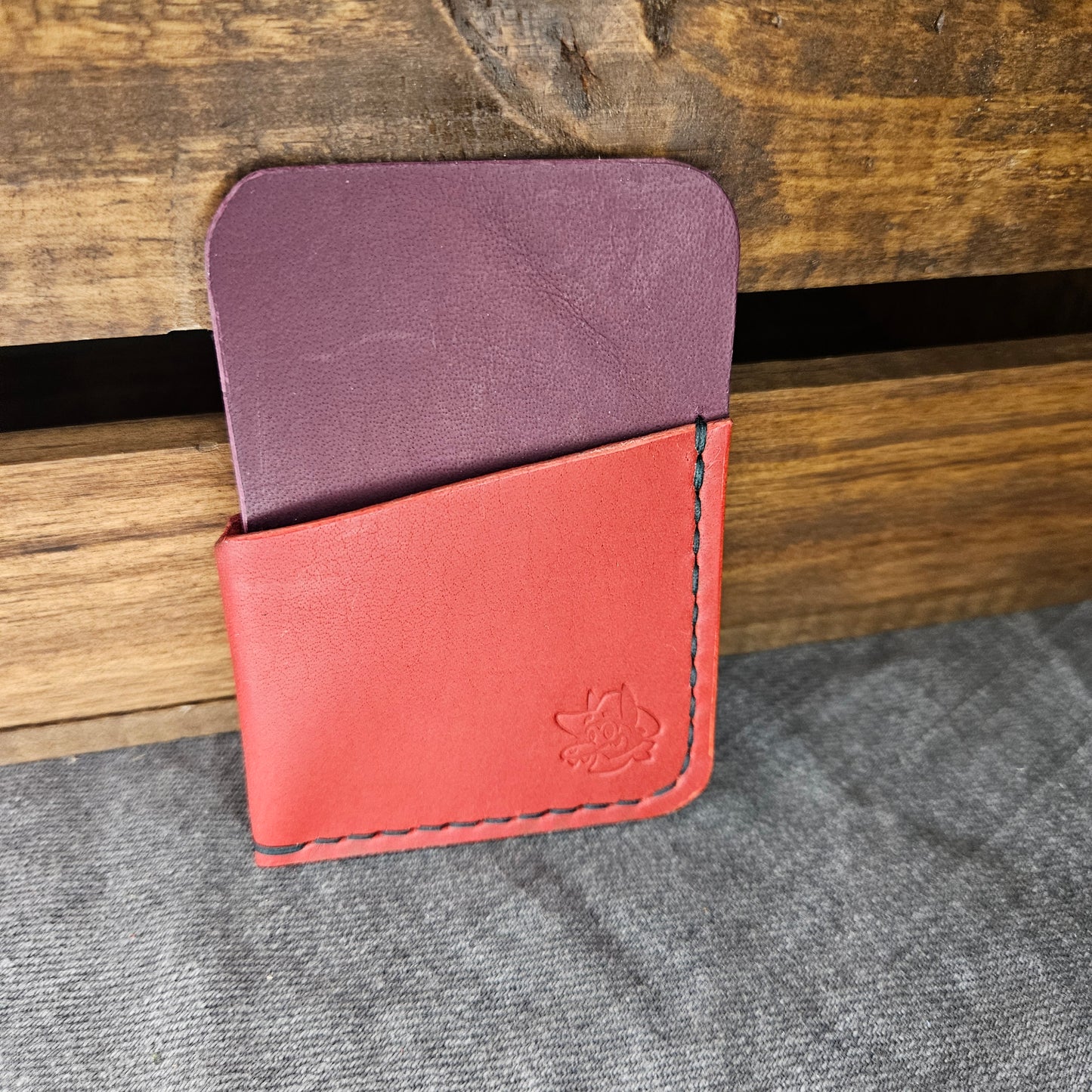 Red & Purple Wrap Wallet