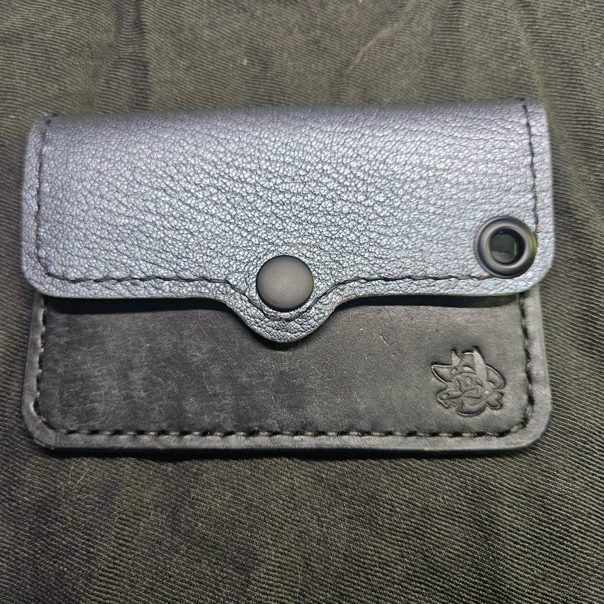 Dark Peral Shimmer Biker Wallet