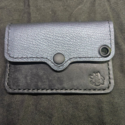 Dark Peral Shimmer Biker Wallet