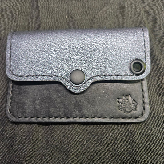 Dark Peral Shimmer Biker Wallet