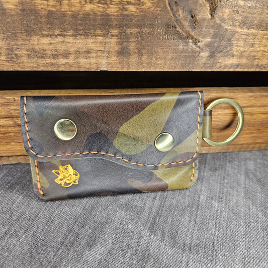 Olive Camo Keychain Wallet