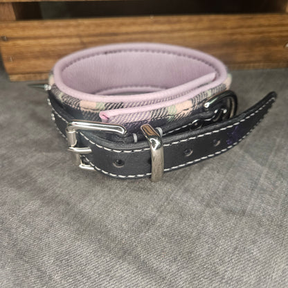 Purple Flannel w/ Spikes Collar
