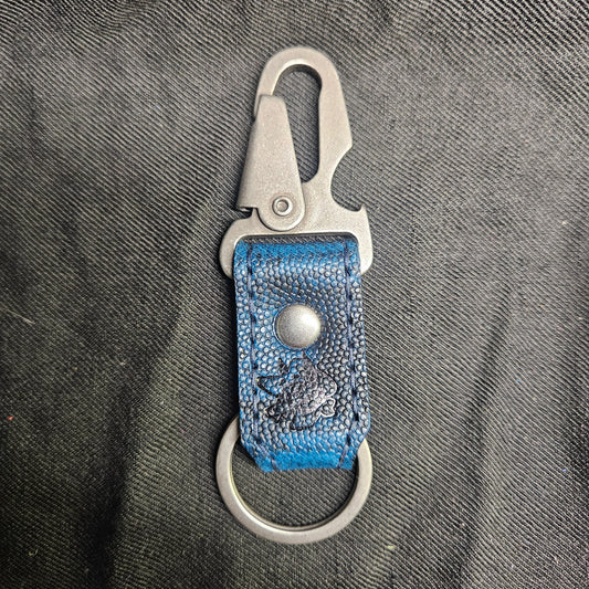 Blue & Black Snap Keychain