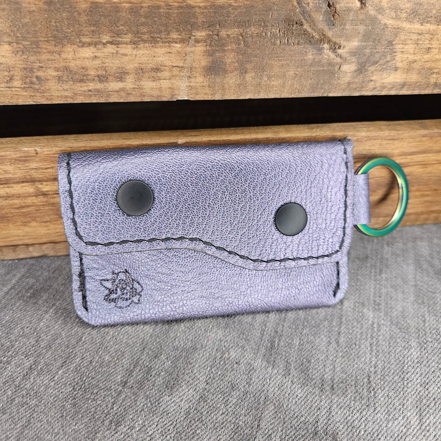 Dusty Pearl Keychain Wallet
