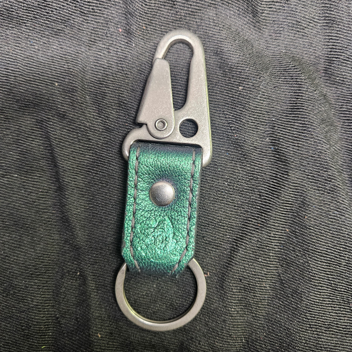 Green Shimmer Snap Keychain