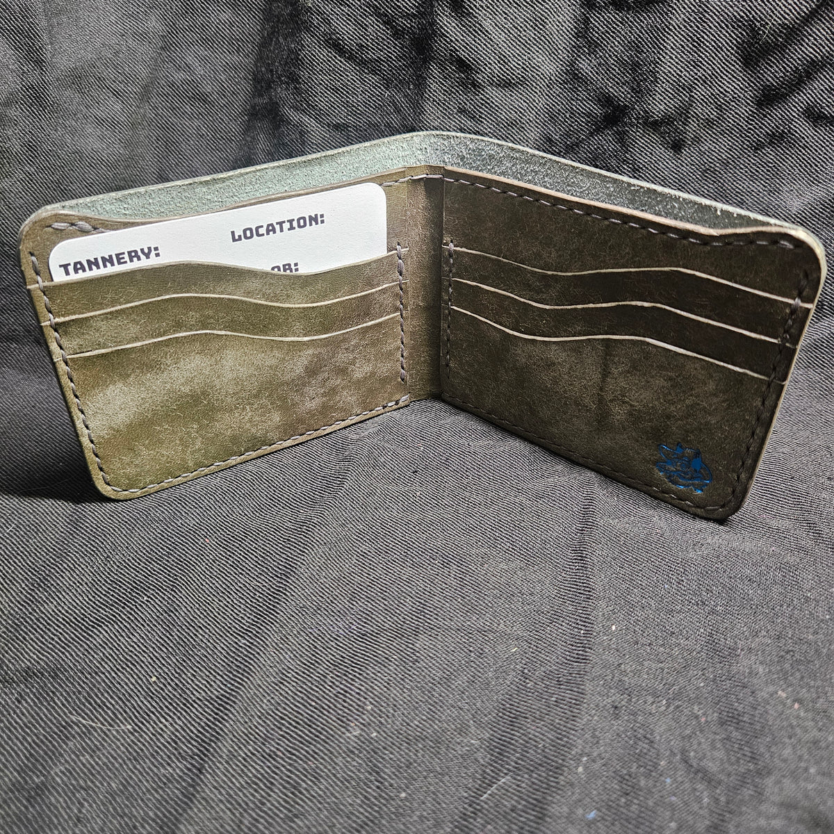 Rustic Metallic Sapphire Deluxe Bifold